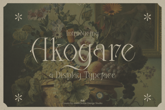 Akogare: A Powerful Display Typeface for Editorial Design