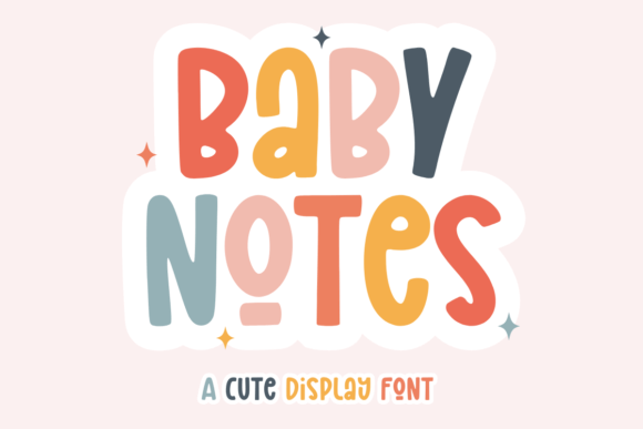 Baby Notes: A Whimsical Display Font for Joyful Web Design