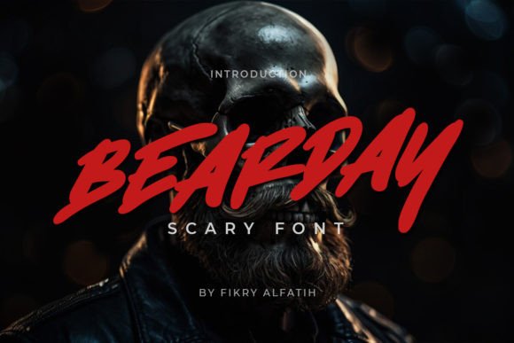 Bearday: A Creepy Display Font for Horror Branding Projects