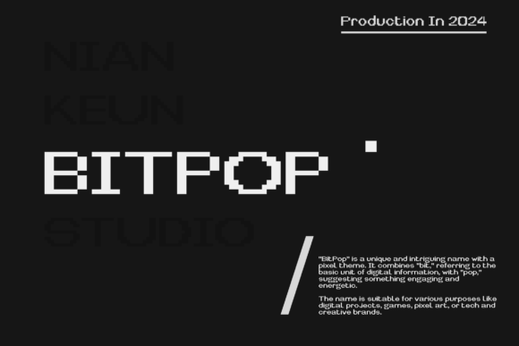Bitpop: The Dynamic Pixel Typeface for Modern Web Design