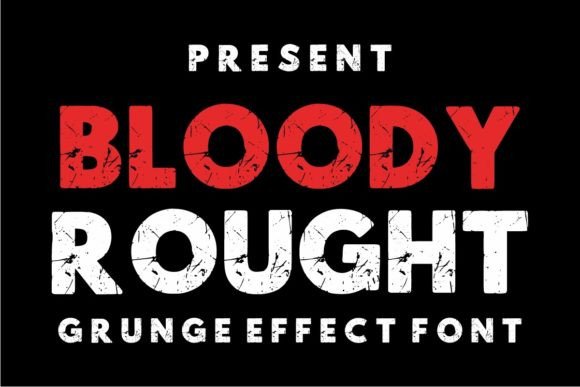 Bloody Rought: A Bold Display Font for Web Design