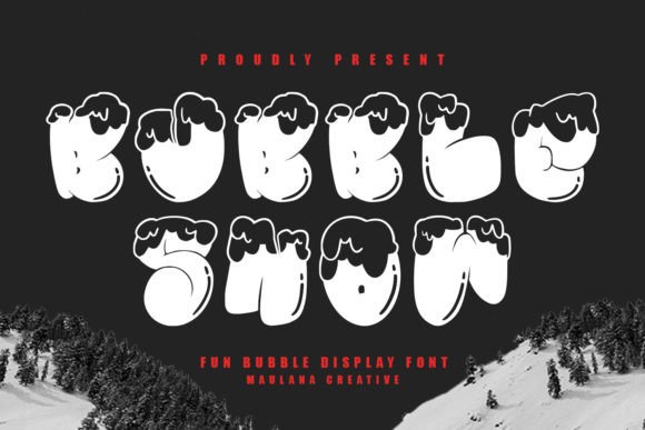 Bubble Snow: The Joyful Display Font for Campaign Headlines