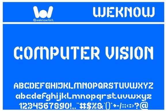 Computer Vision: A Futuristic Display Font for Digital Branding