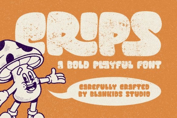Crips: A Bold Playful Font for Modern Editorial Design