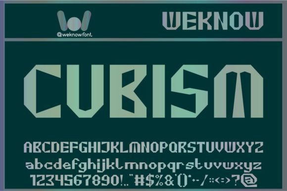 Cubism Font: A Bold Typeface for Modern Brand Identity