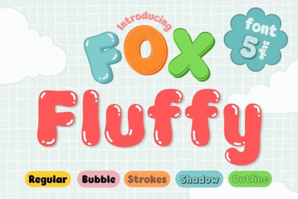 Fox Fluffy: The Playful Display Font for Vibrant Brand Identities
