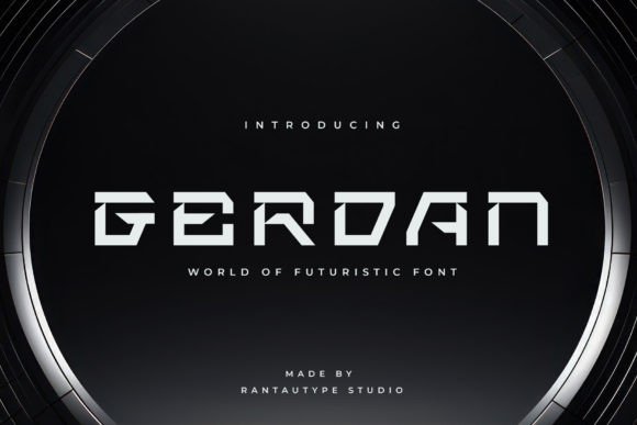 Gerdan: A Futuristic Typeface for Modern Creators