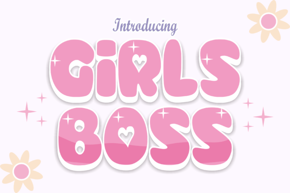 Girls Boss: A Playful Display Font for Lively Editorial Design