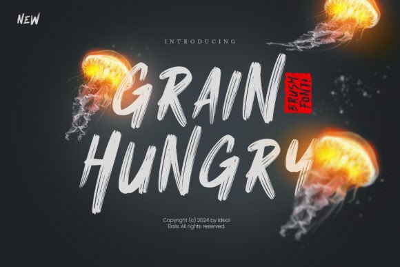 Grain Hungry Font: A Unique Brush Typeface for Authentic Branding