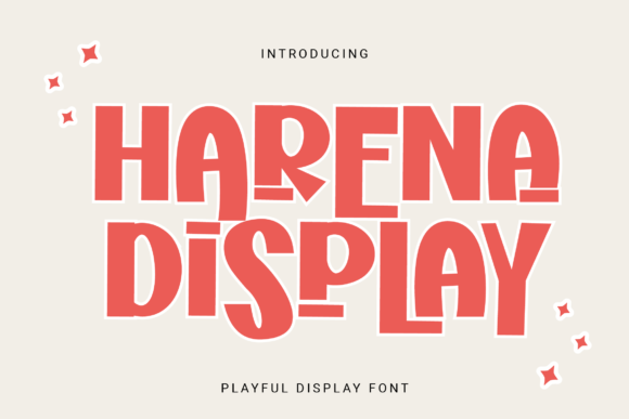 Harena: A Playful Display Typeface for Modern Editorial Design