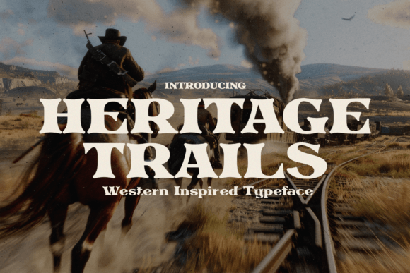 Heritage Trails: A Rugged Display Font for Handmade Crafts