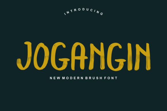 Jogangin: The Modern Brush Display Font for Creative Brands