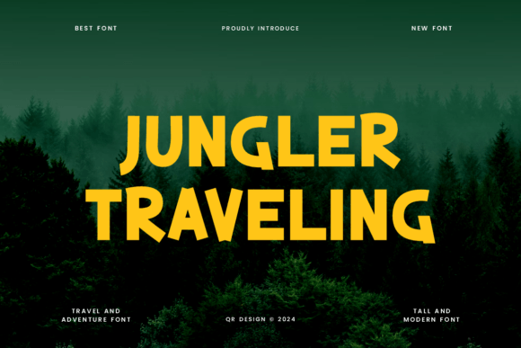Jungler Traveling: A Bold Display Typeface for Handmade Brands