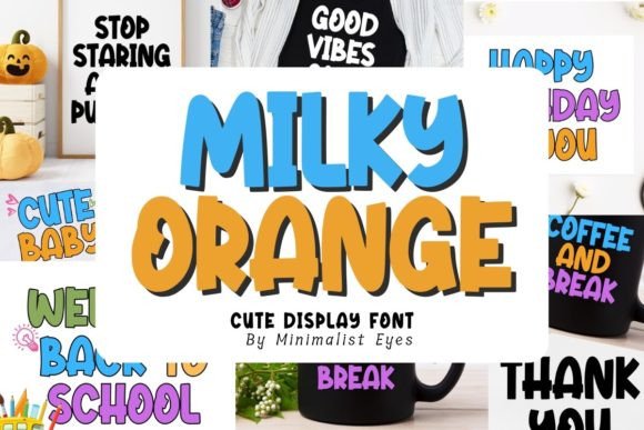 Milky Orange: A Quirky Display Typeface for Editorial Design