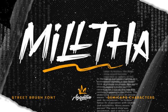 Milltha: A Raw Display Typeface for Urban Brand Identity