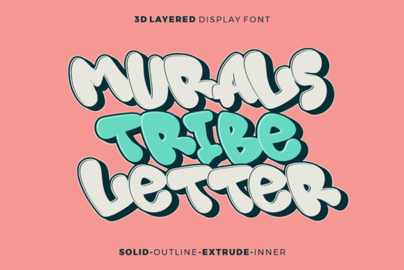 Murals Tribe Letter: The Perfect Display Font for Modern Branding