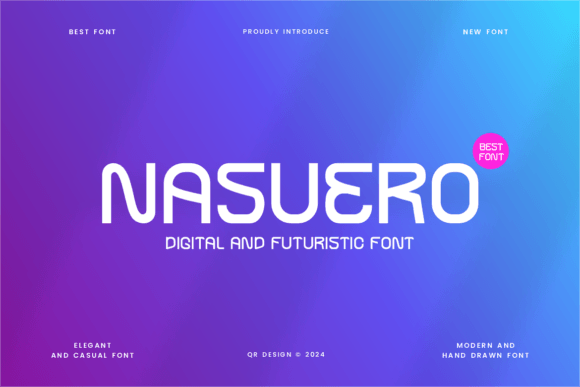 Nasuero: The Futuristic Display Font for Modern Brand Identity
