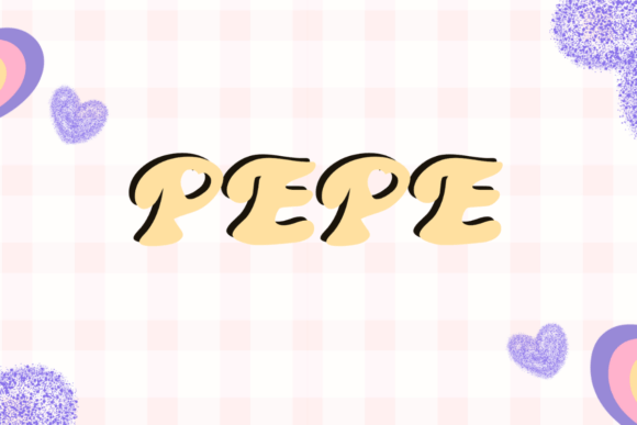 Pepe: The Heartfelt Display Font for Creative Campaigns