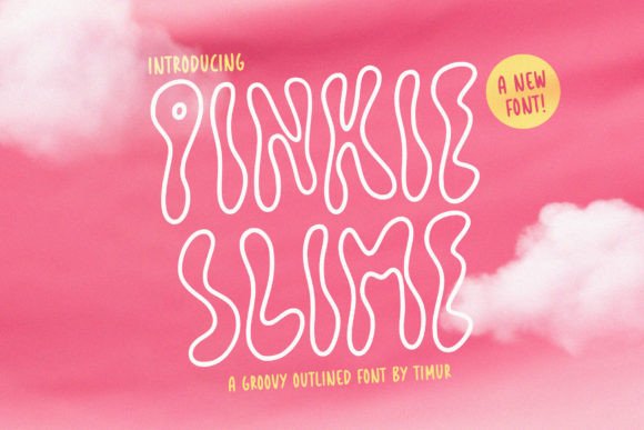 Pinkie Slime: The Groovy Display Font for Playful Web Design