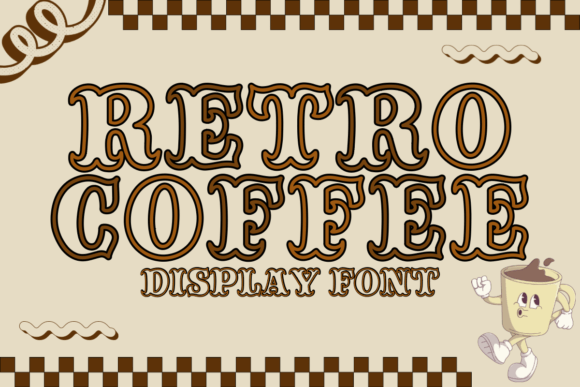 Retro Coffee: The Perfect Display Font for Handmade Shop Branding