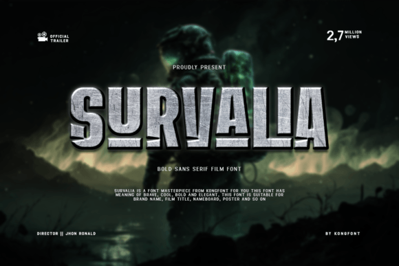 Survalia: The Bold Display Typeface for Impactful Web Design