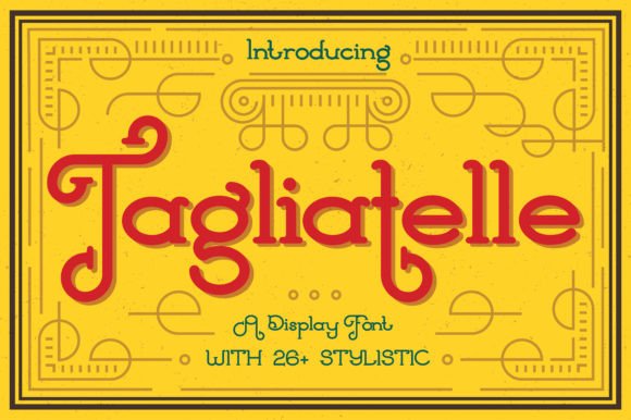 Tagliatelle: A Unique Serif Typeface for Editorial Design