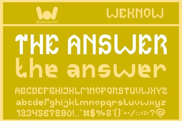 The Answer: A Revolutionary Display Font for Modern Editorial Design