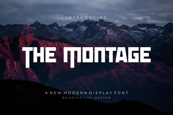 The Montage: The Bold Display Font for High-Impact Campaigns