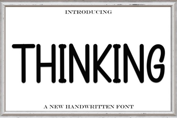 Thinking: A Festive Display Typeface for Holiday Editorial Design