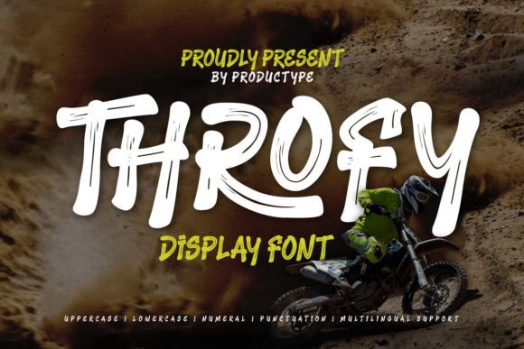 Throfy: A Bold Display Font for Handmade Craft Projects