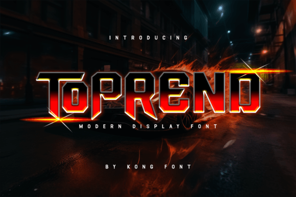 Toprend Display Font: A Bold Choice for Handmade Branding