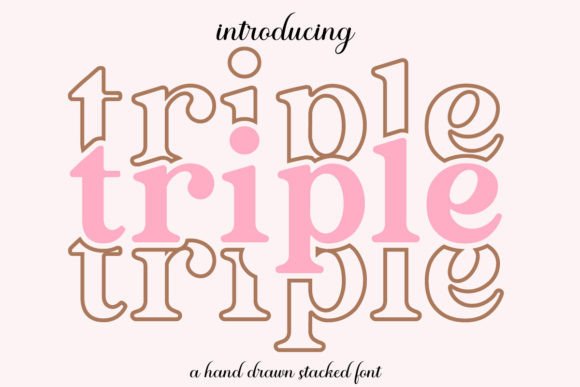 Tripletext: A Premium Display Font for Creative Makers