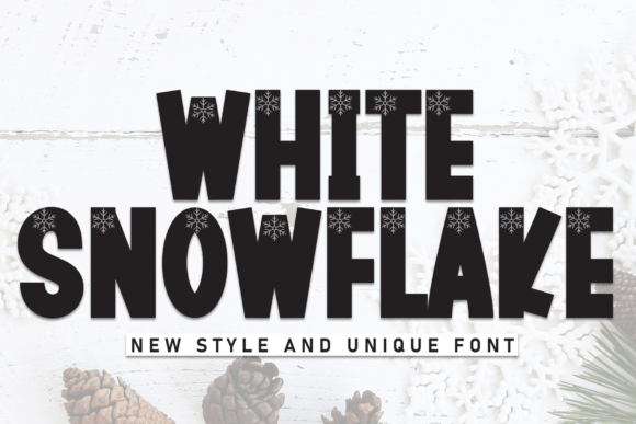 White Snowfake: The Quirky Display Font for Modern Designs