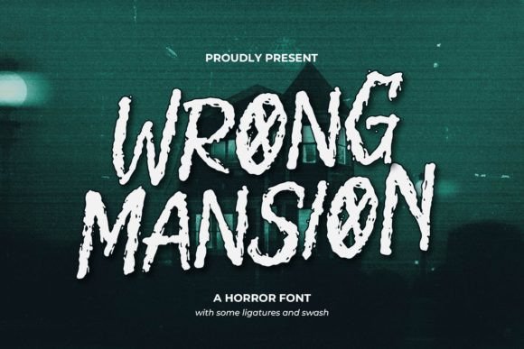 Wrong Mansion: A Spooky Display Font for Creative Projects